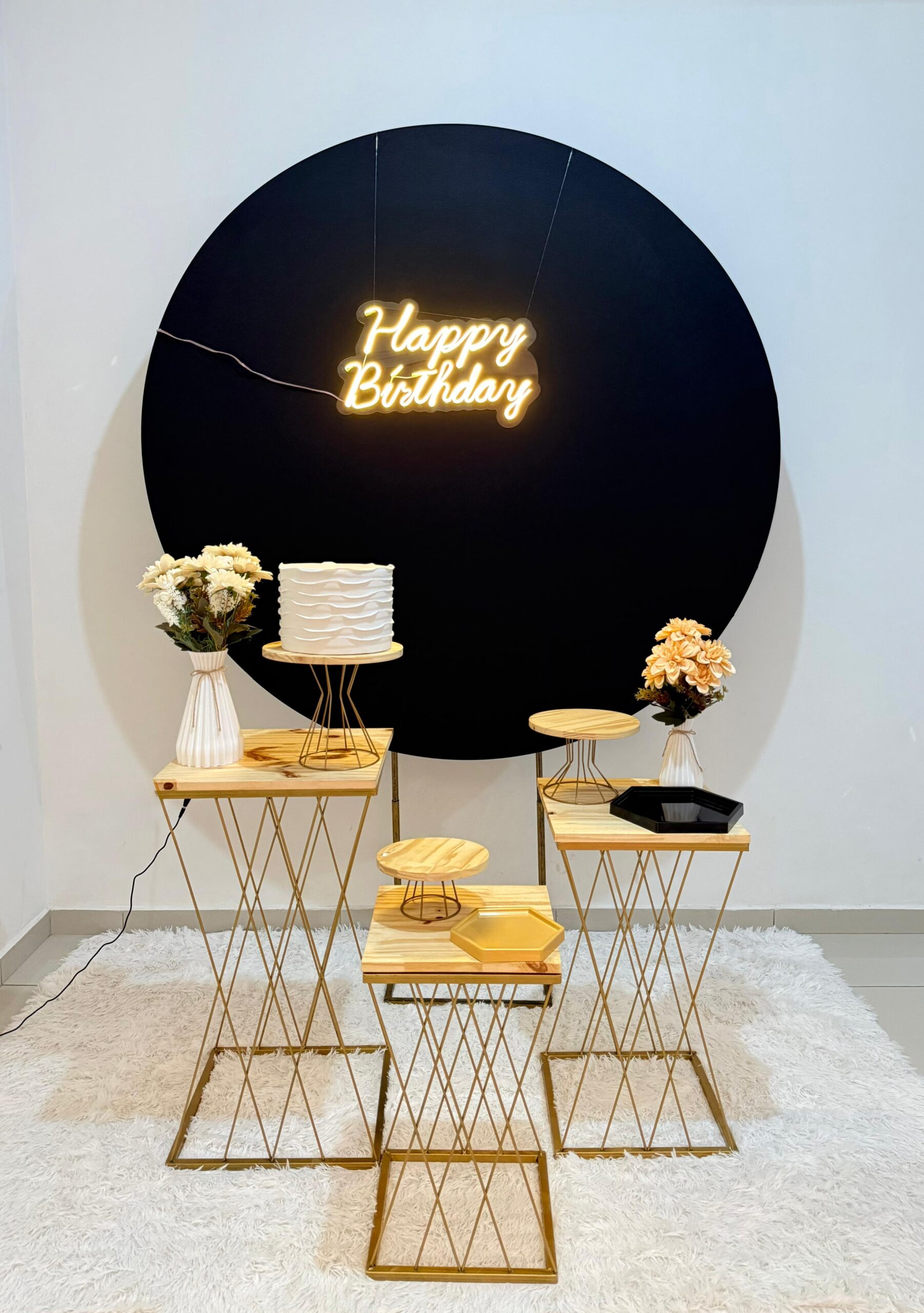 Decoração Adulta Preto com Led