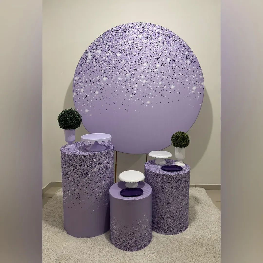 Decoração Adulta Gliter com Lilas