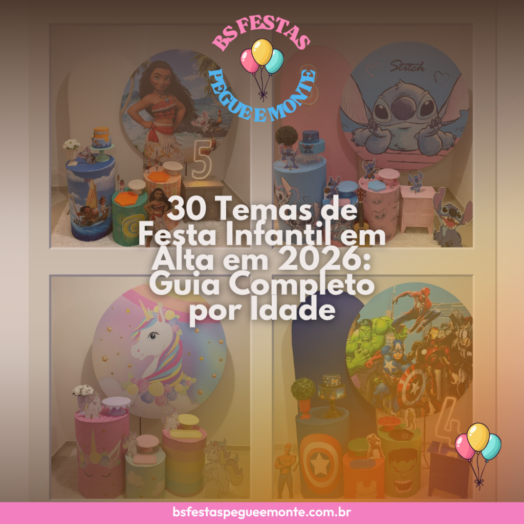 temas de festa infantil 2026